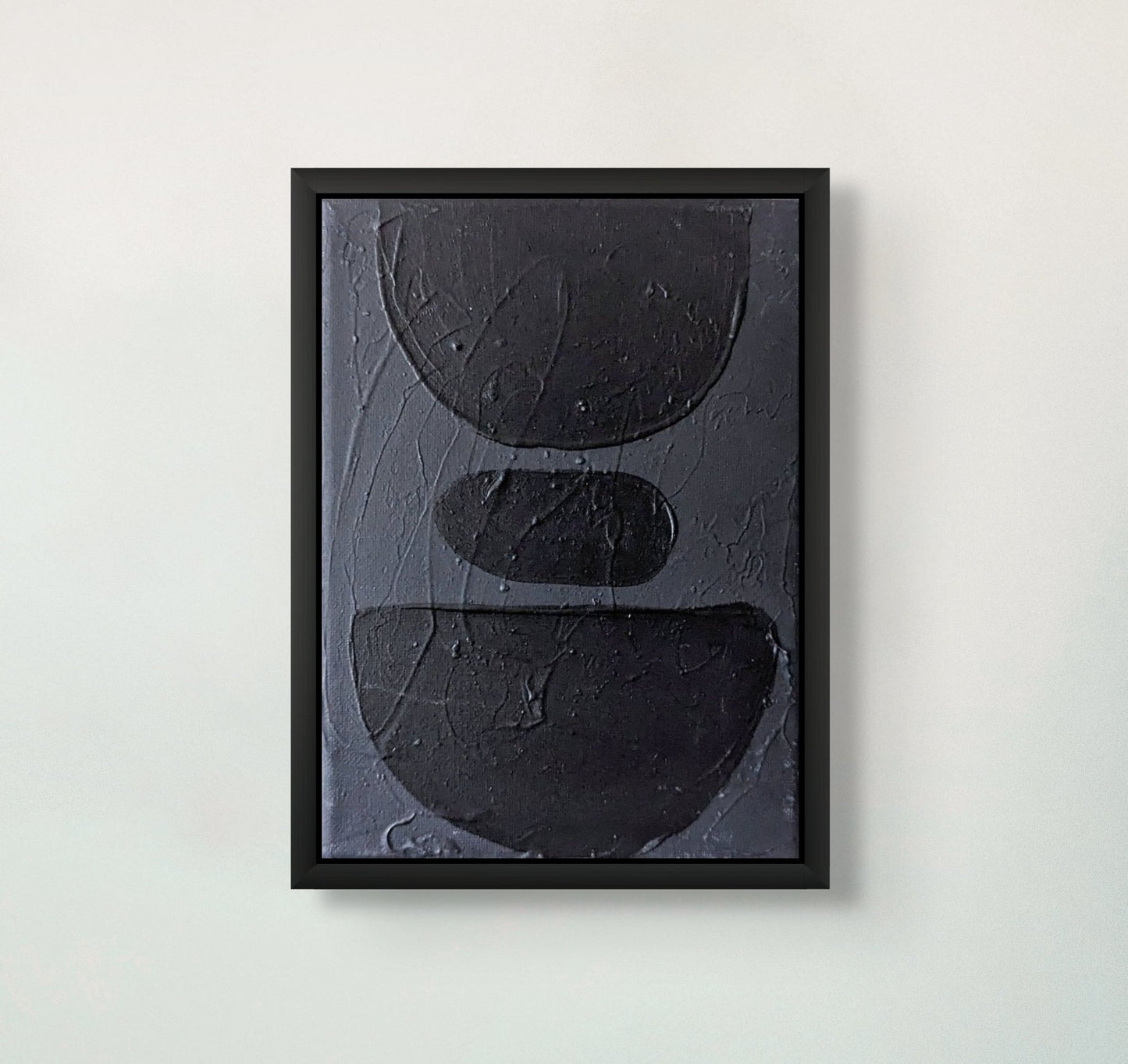 Black on black | 13x18 | Wabi Sabi art - Artwork - Jasmyn Cheng Art