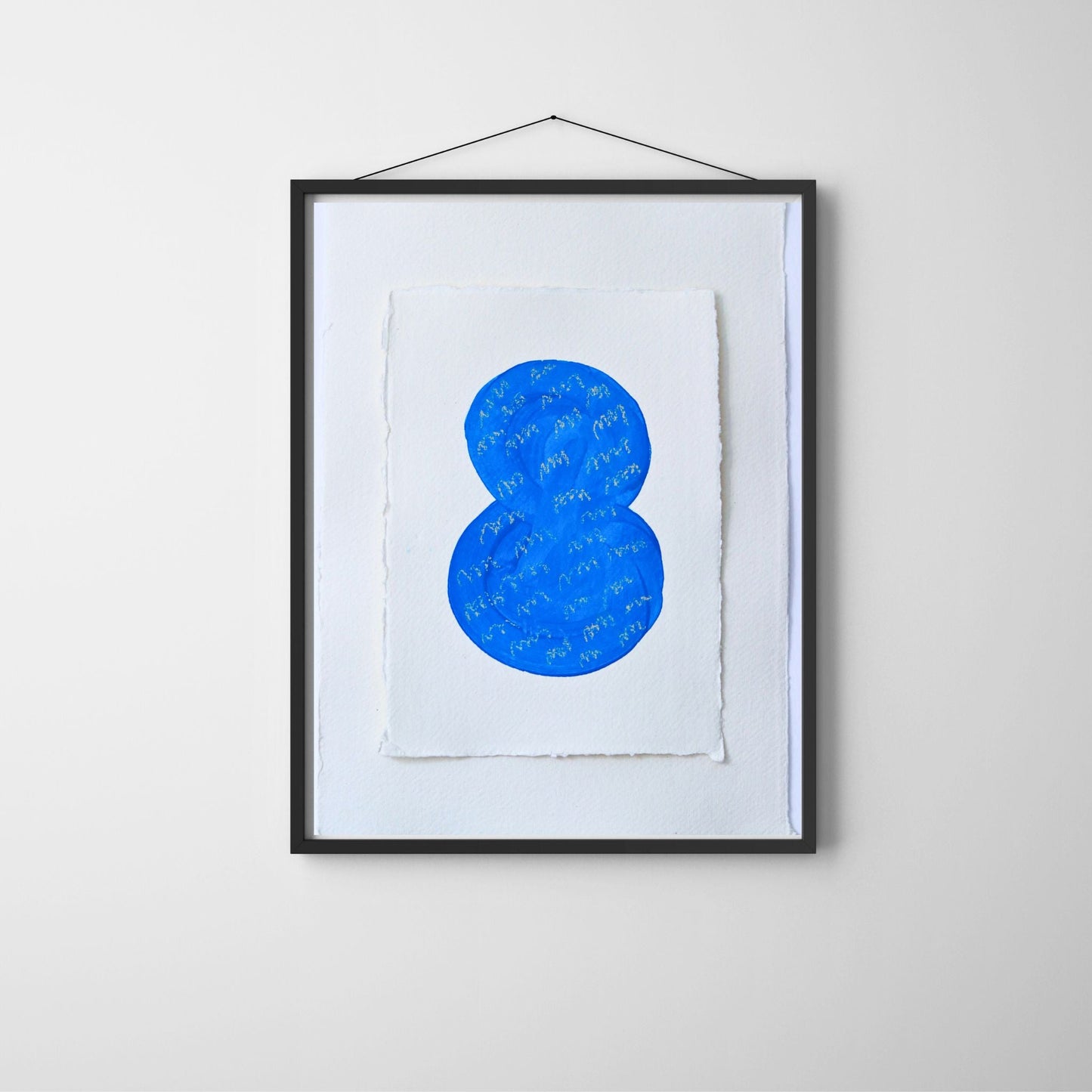 Blue Peanut | Works on paper | A5 - Paper - Jasmyn Cheng Art